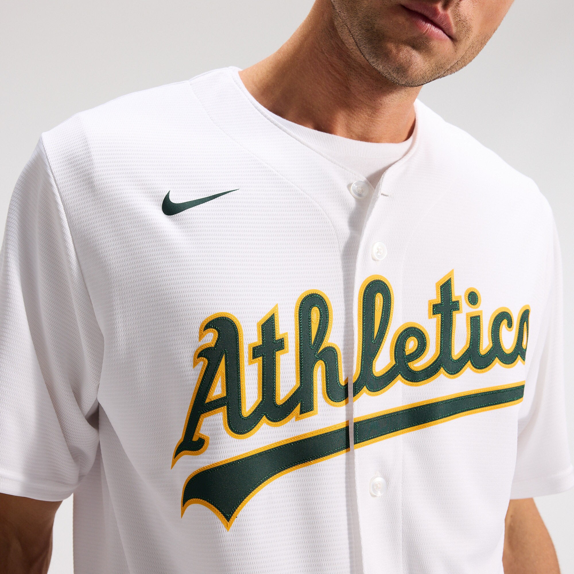 Men's Athletics Nike White Home 2025 Jackie Robinson Day Replica