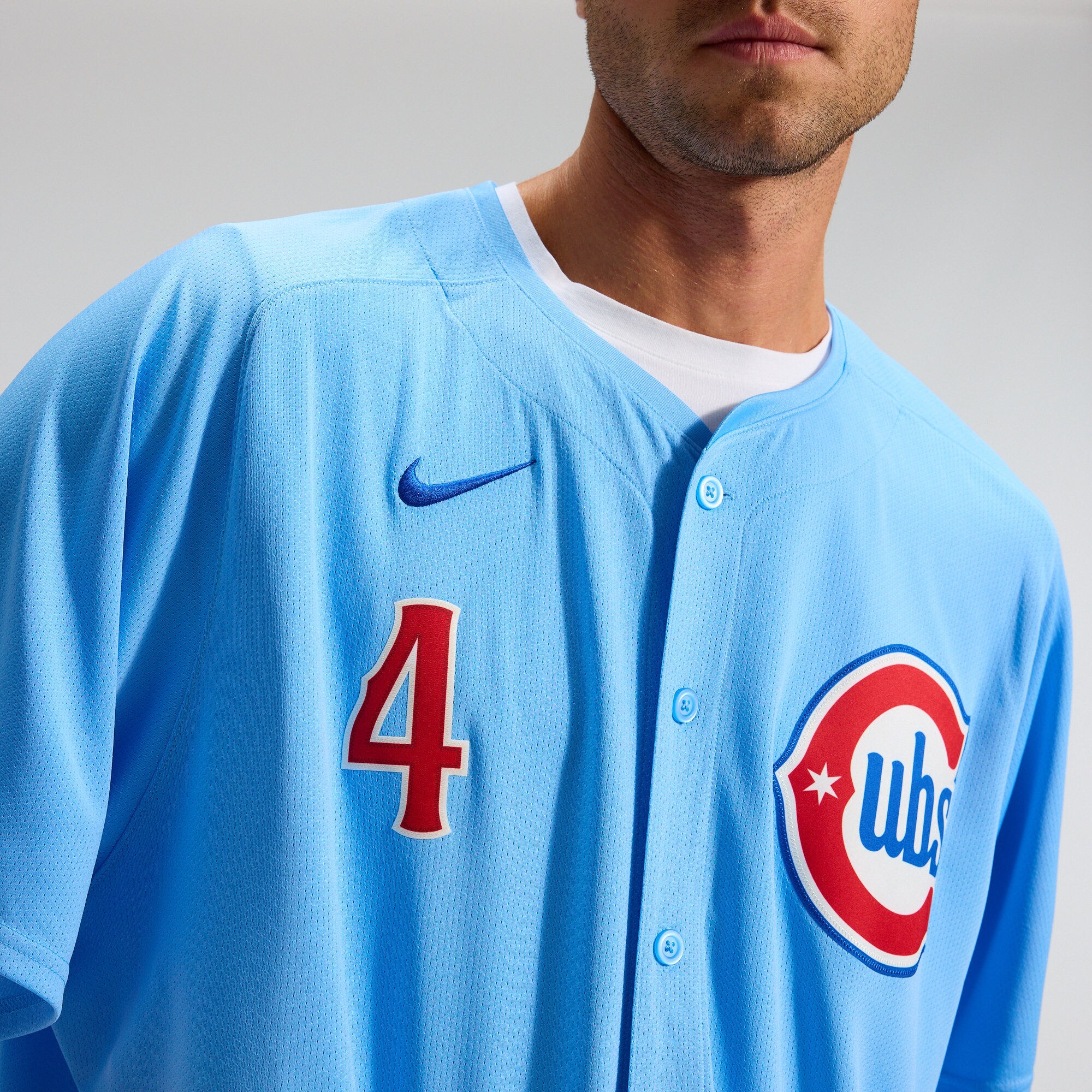 Men's Chicago Cubs Pete Crow-Armstrong Nike Light Blue Alternate