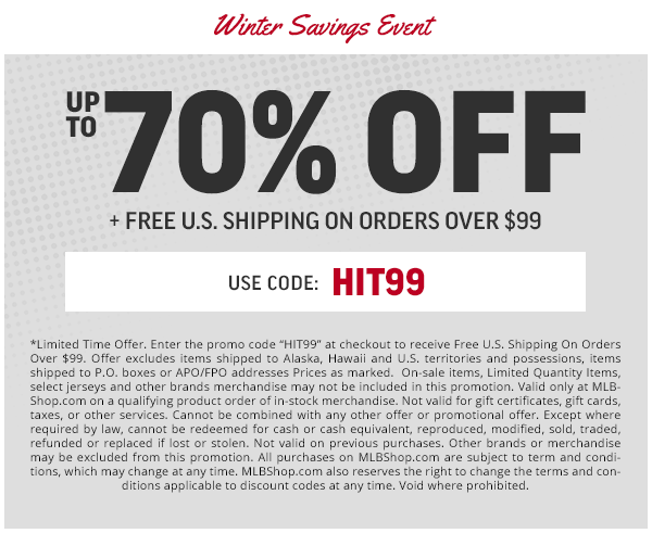 WINTER SAVINGS EVENT UP TO 70% OFF *PRICES AS MARKED TERMS & CONDITIONS APPLY