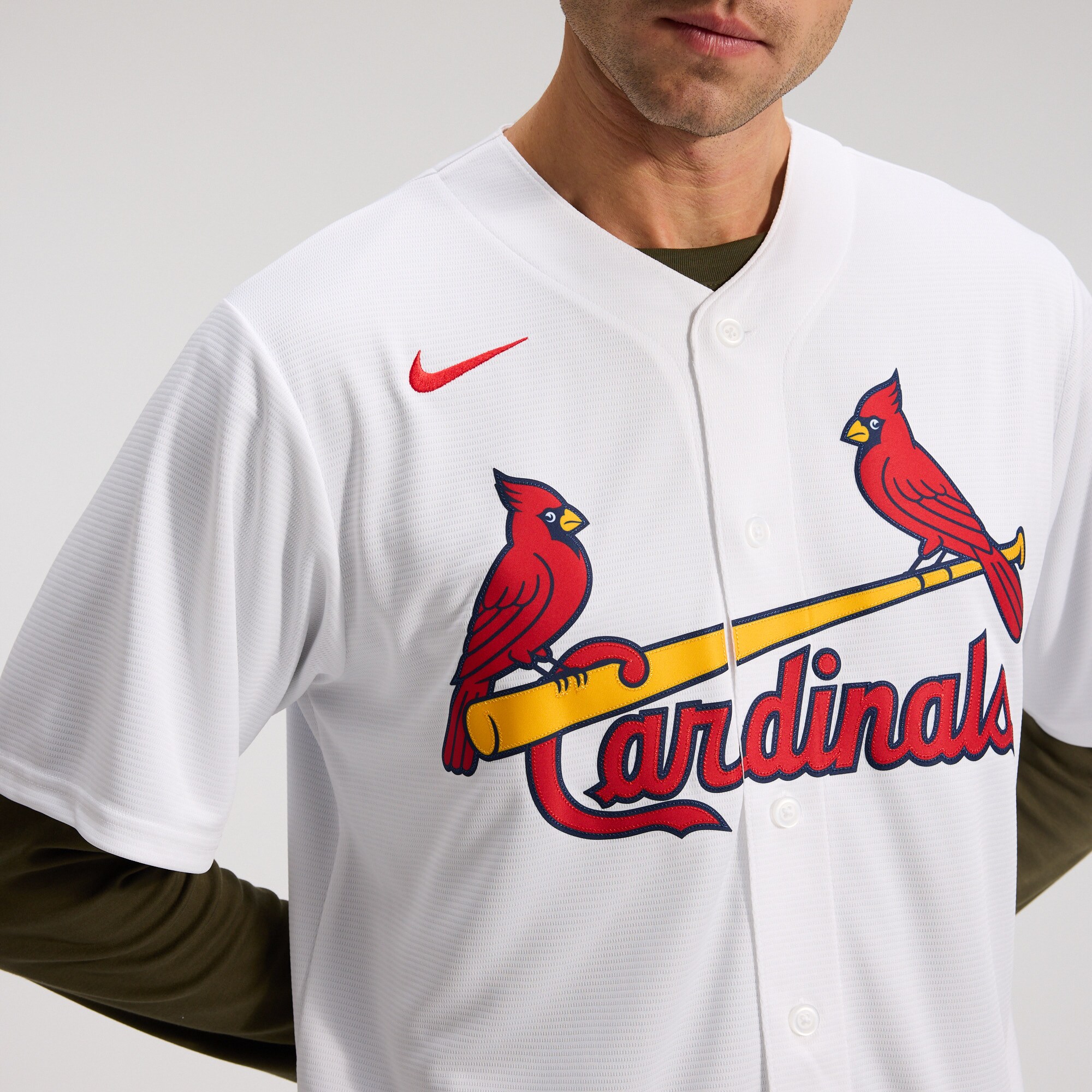 Men's St. Louis Cardinals Nike White Home Big & Tall Replica Jersey