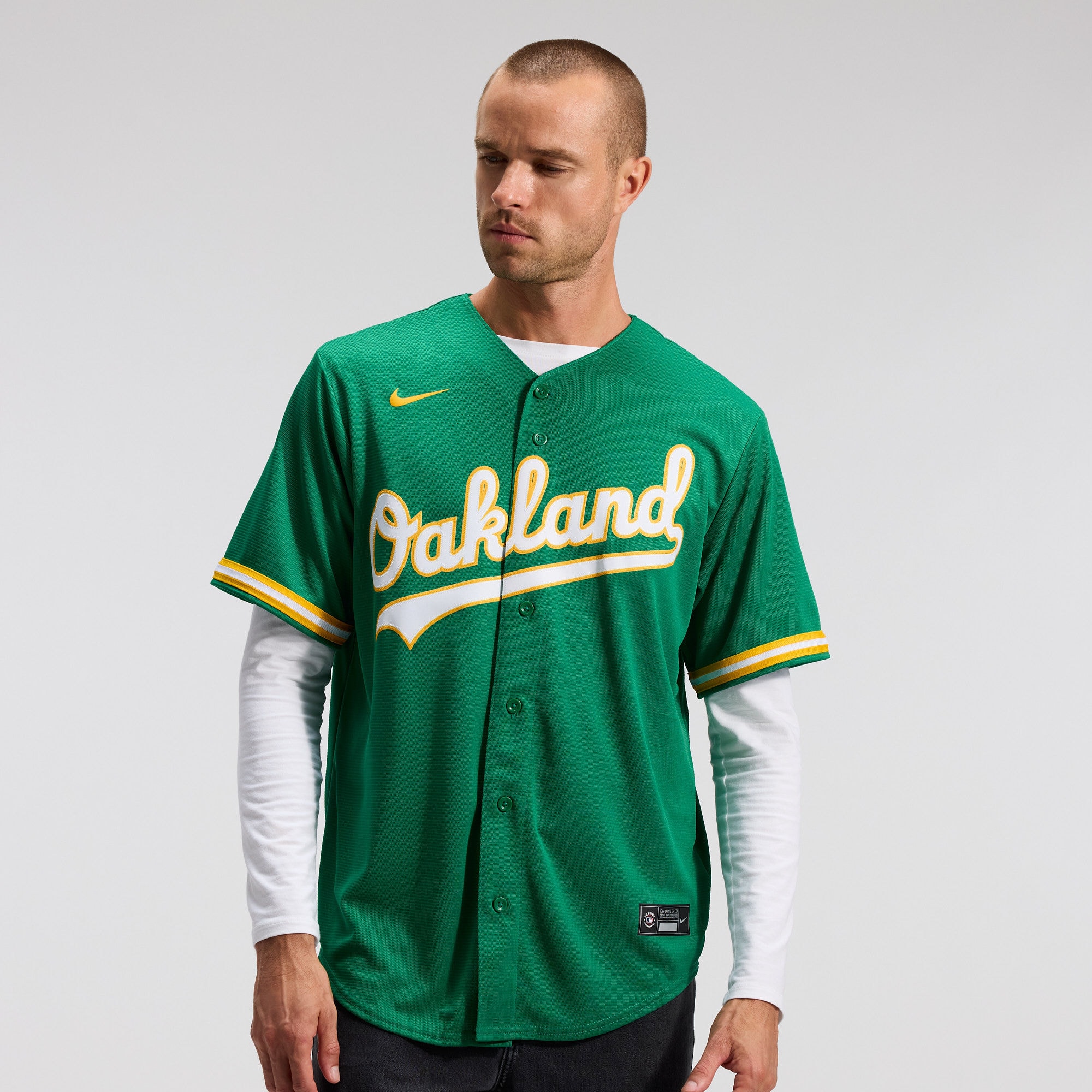 Men's Oakland Athletics Brent Rooker Nike Kelly Green Alternate