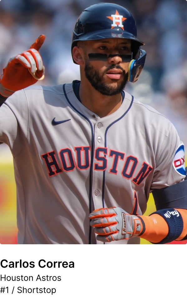 Carlos Correa. Shop Now.