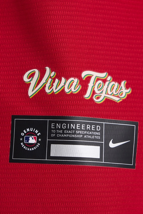 Men's Texas Rangers Brandon Nimmo Nike Red 2026 City Connect