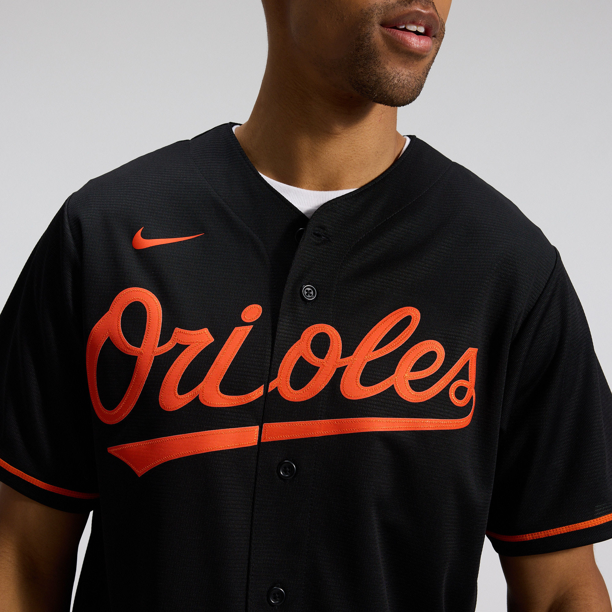 Men's Baltimore Orioles Adley Rutschman Nike Black Alternate