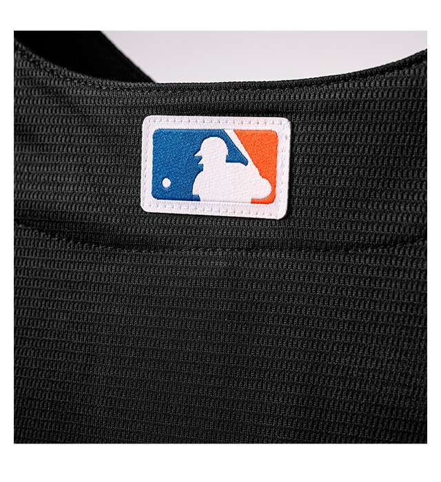 Woven MLB logo sewn-on center back neck for authenticity.