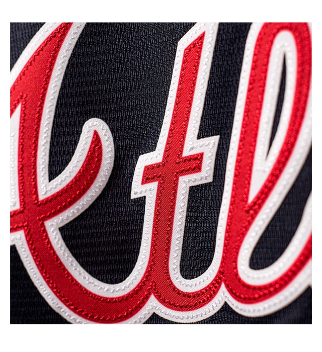 Premium twill team logo and numbers on back for an on-field look.