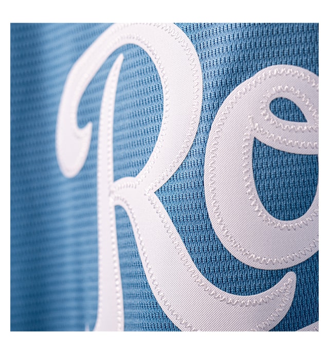 Premium twill team logo and numbers on back for an on-field look.