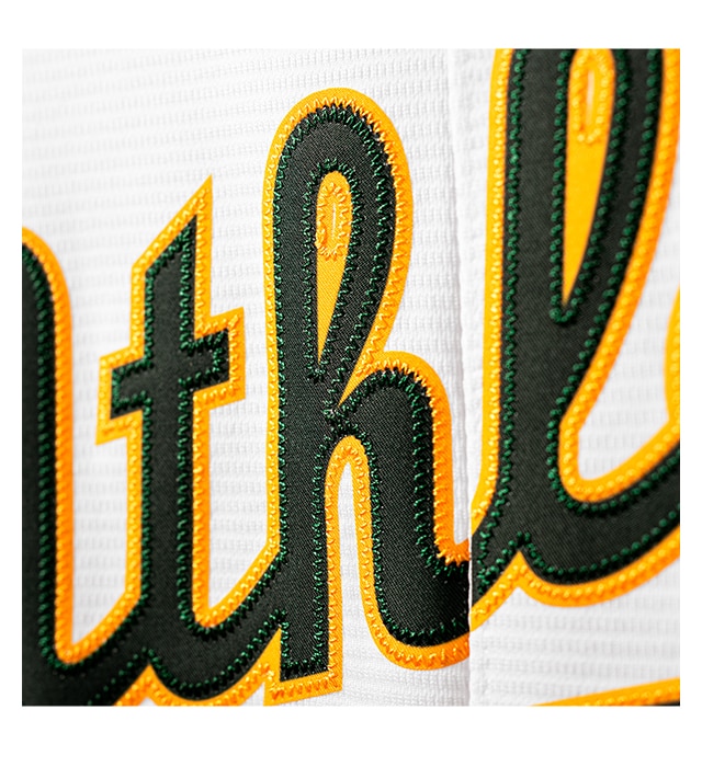 Premium twill team logo and numbers on back for an on-field look.