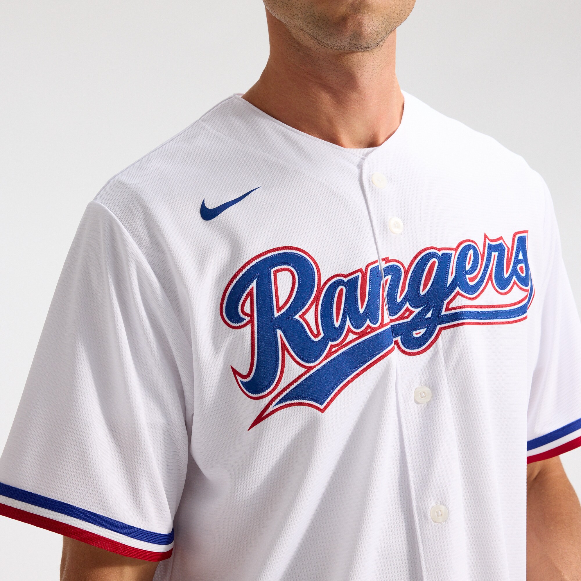 Men's Texas Rangers Nathan Eovaldi Nike White Home Replica Player