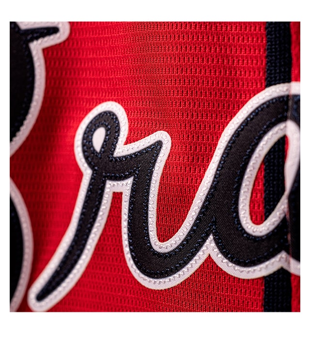 Premium twill team logo and numbers on back for an on-field look.