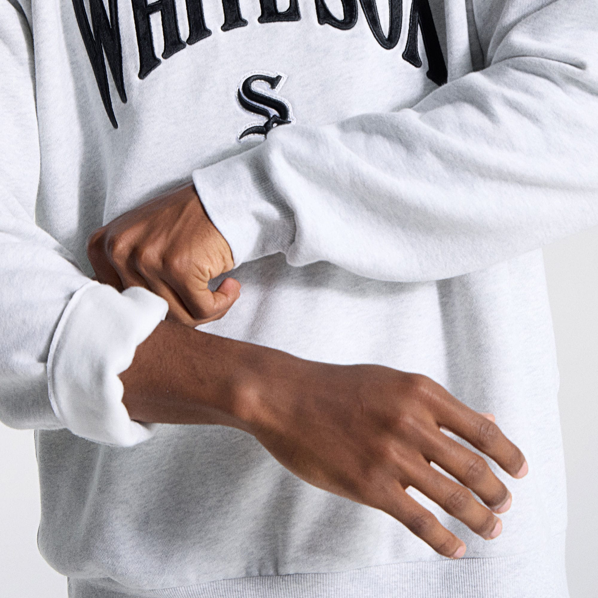 CHERVO ホワイト 薄手ストライプ セーター XL Men's Chicago White Sox lululemon Heathered Core Ultra Light Grey