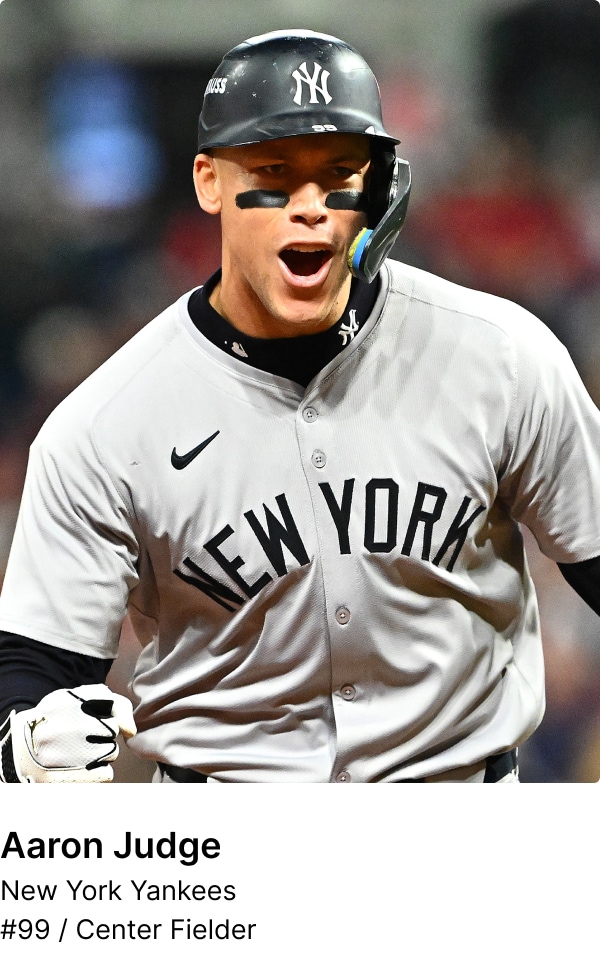 Aaron Judge. Shop Now.