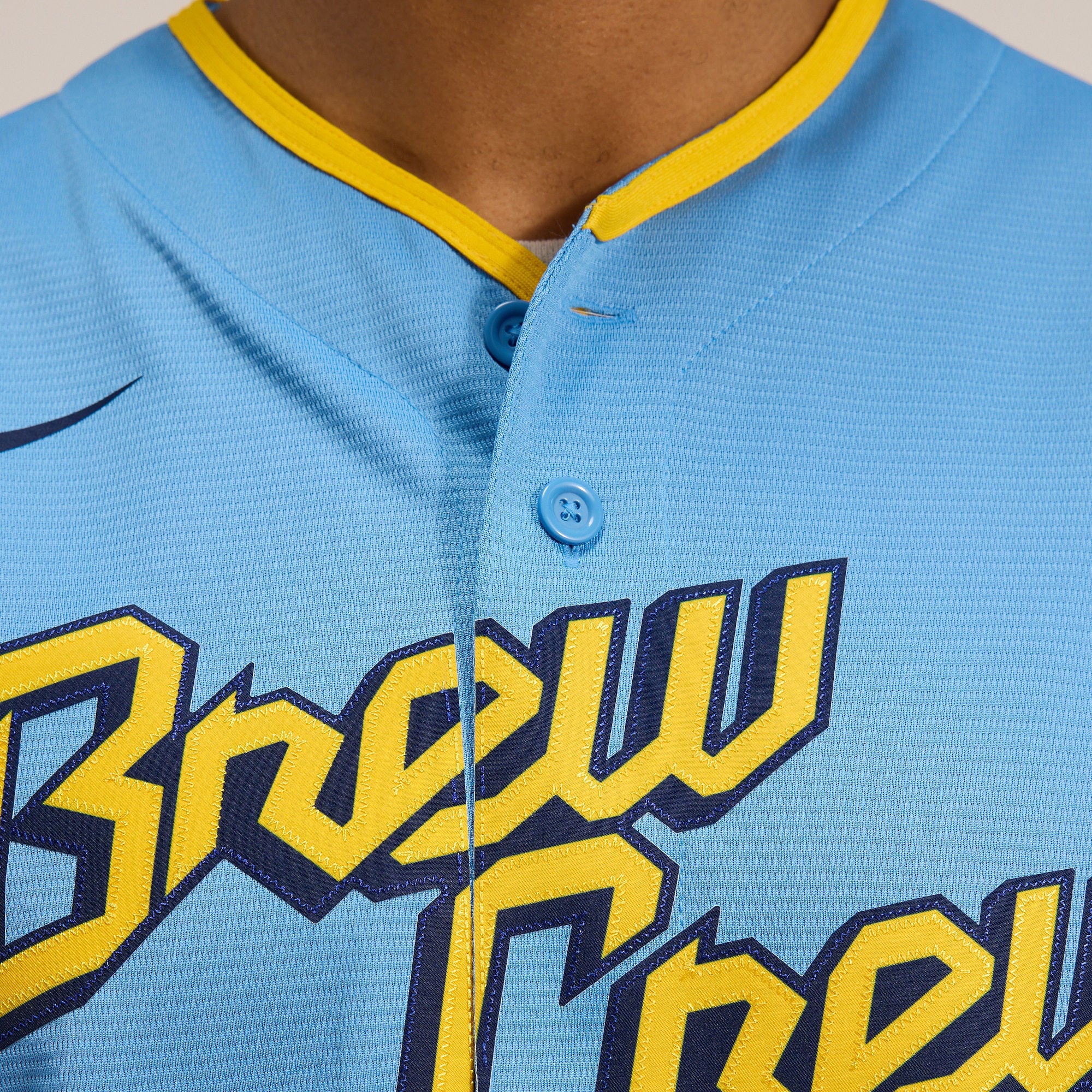 Men's Milwaukee Brewers Nike Powder Blue City Connect Replica Team
