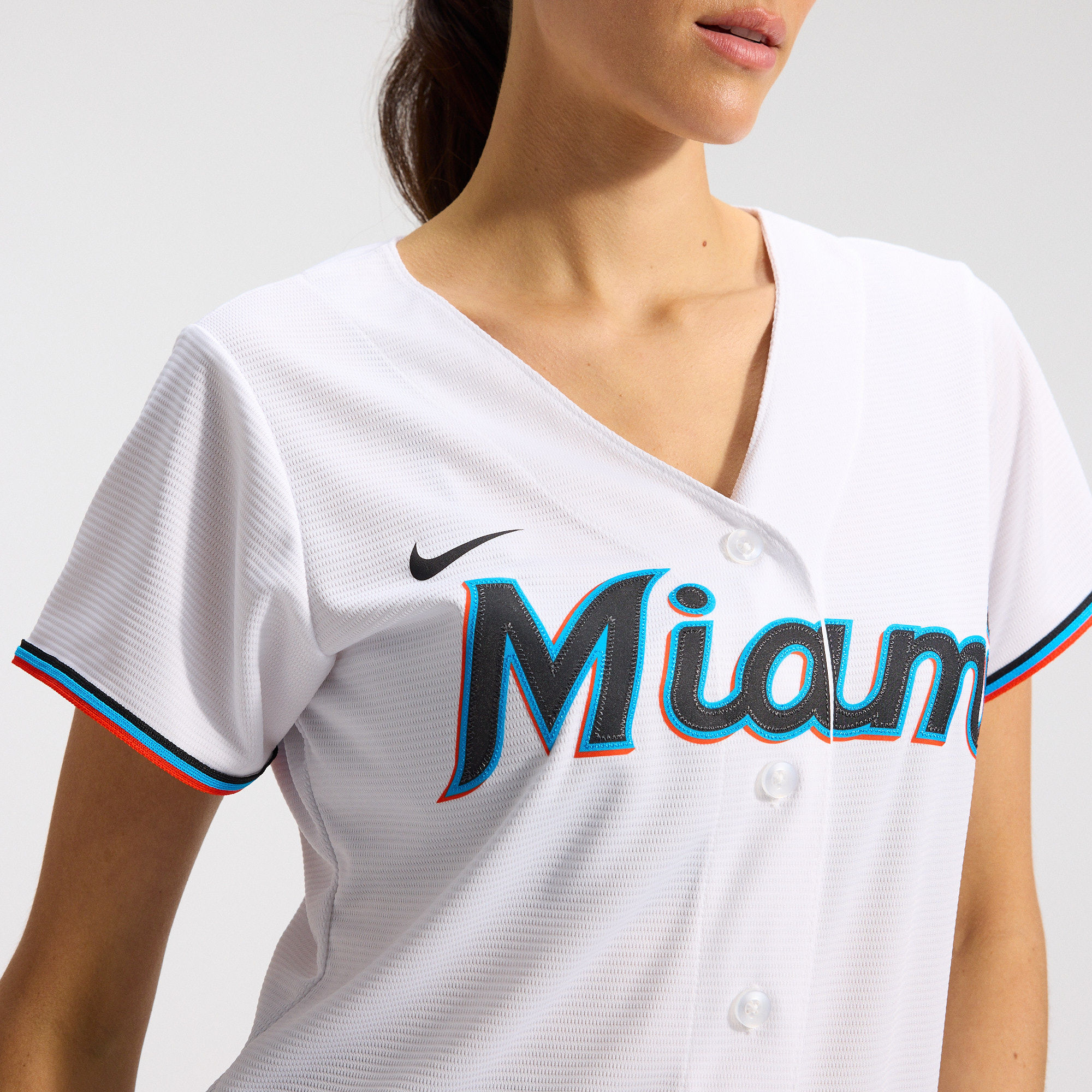 Women's Miami Marlins Connor Norby Nike White Home Replica Jersey