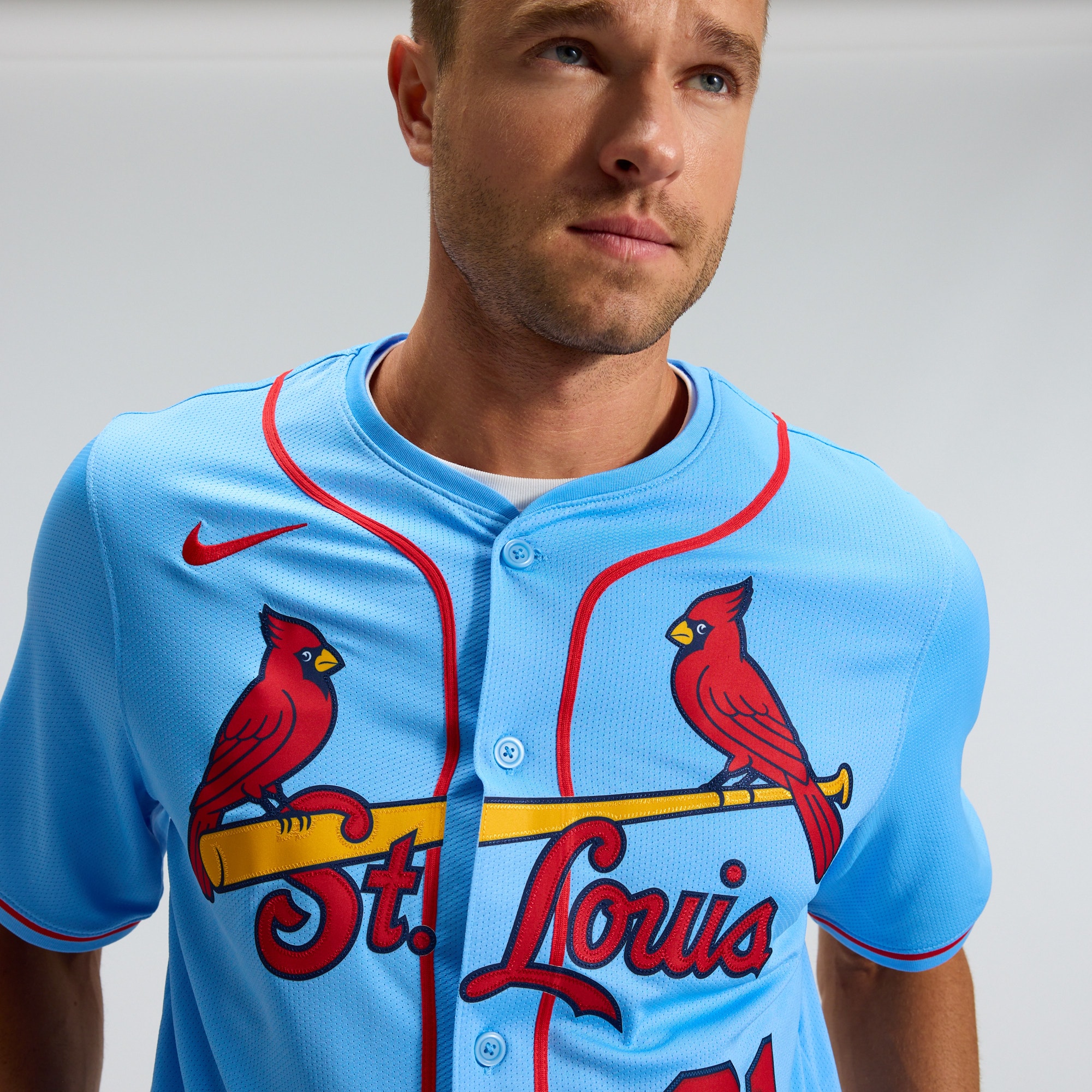 Men's St. Louis Cardinals Nike Light Blue Alternate Limited Jersey