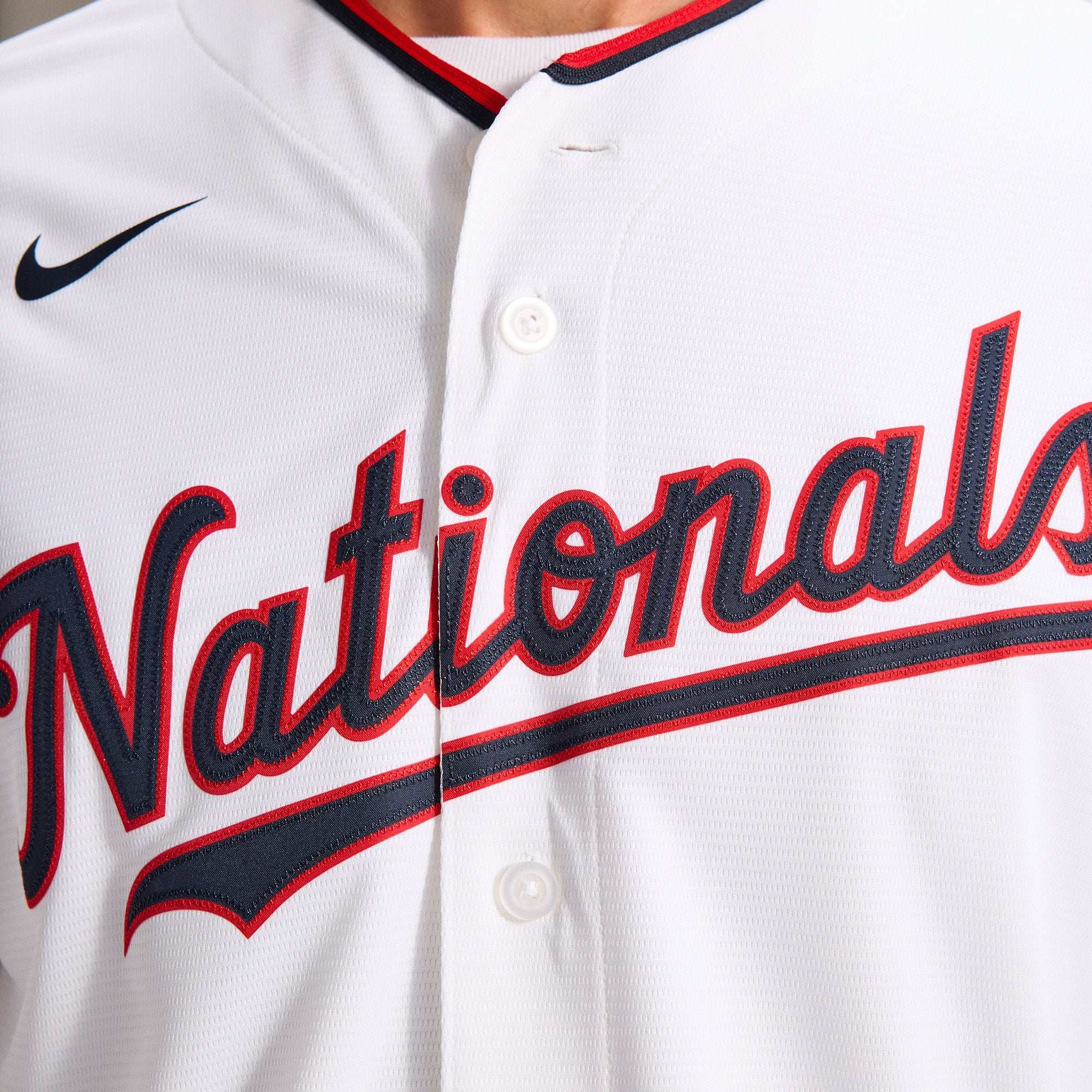Men's Washington Nationals Nike White Home Blank Replica Jersey