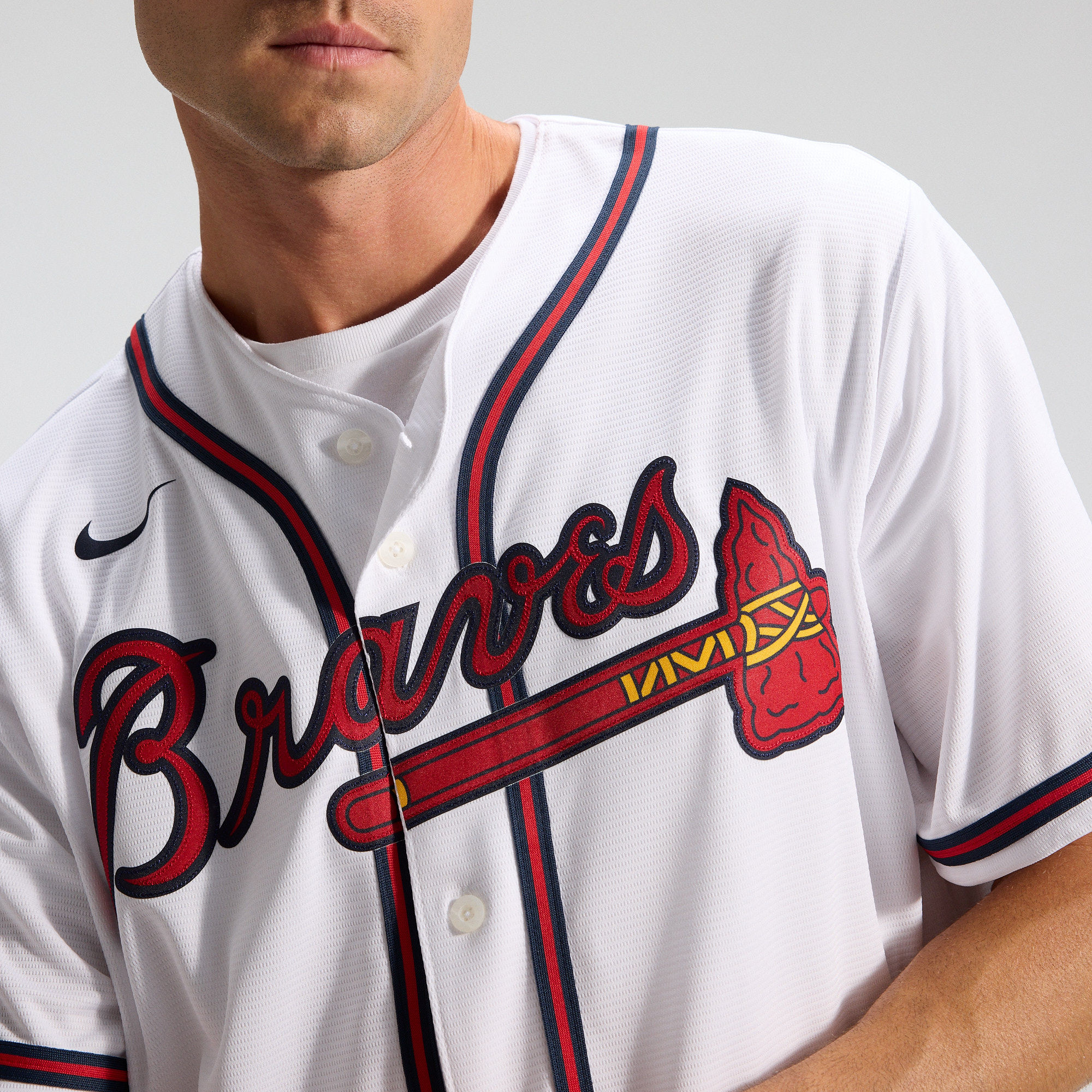 Men's Atlanta Braves Greg Maddux Nike White Home Retired Player
